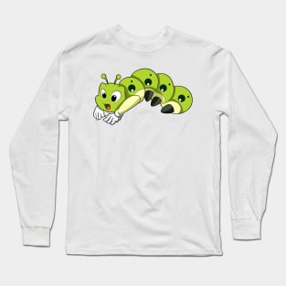 Caterpillar at Yoga Stretching exercises Long Sleeve T-Shirt